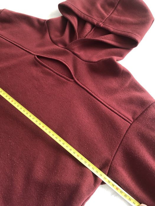 Bluza z kapturem mięciutka rozm. S-m bordo
