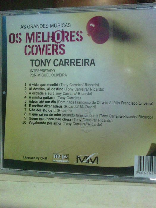 as melhores covers tony carreira cd musica portes grátis