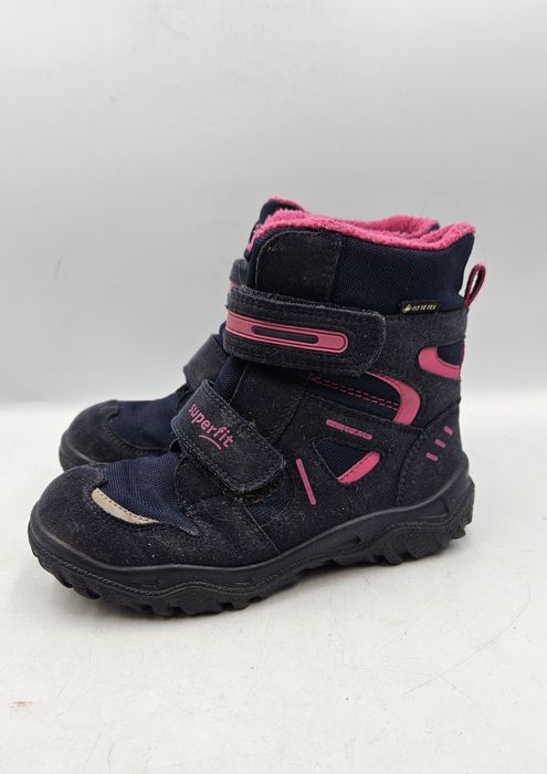 Śniegowce Dziecięce Superfit Husky Gore-Tex Granatowe Rozmiar 29