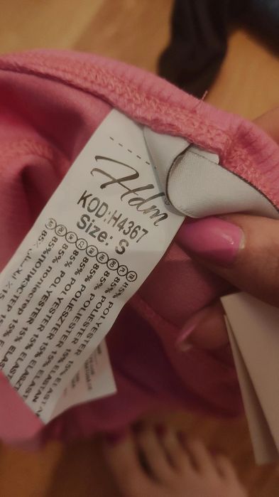 Legginsy prazek cukierkowy róż