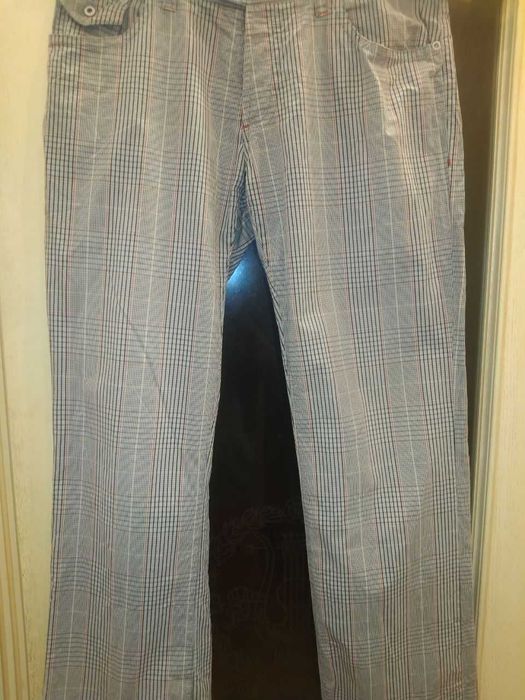 Очень английские штаны в клетку от Scotch &Soda (52) + крутые джинсы карго (новые) (46)