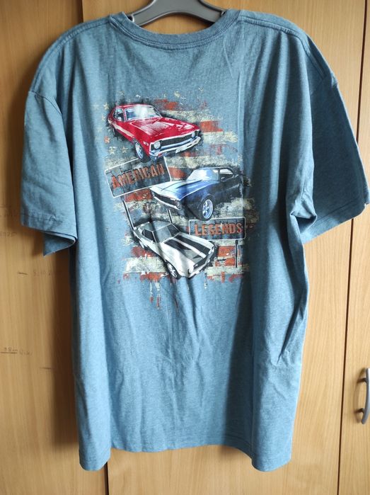 T-shirt męski Amerykańskie auta rozmiar XXL