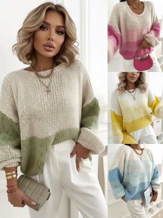 Sweter 3 kolory oversizie