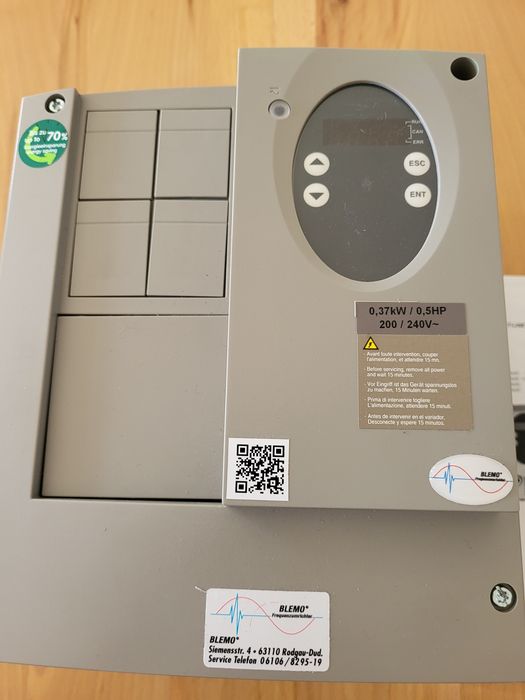 Blemo Er22-0.37G-V1, falownik 0.37kW, 3.3A