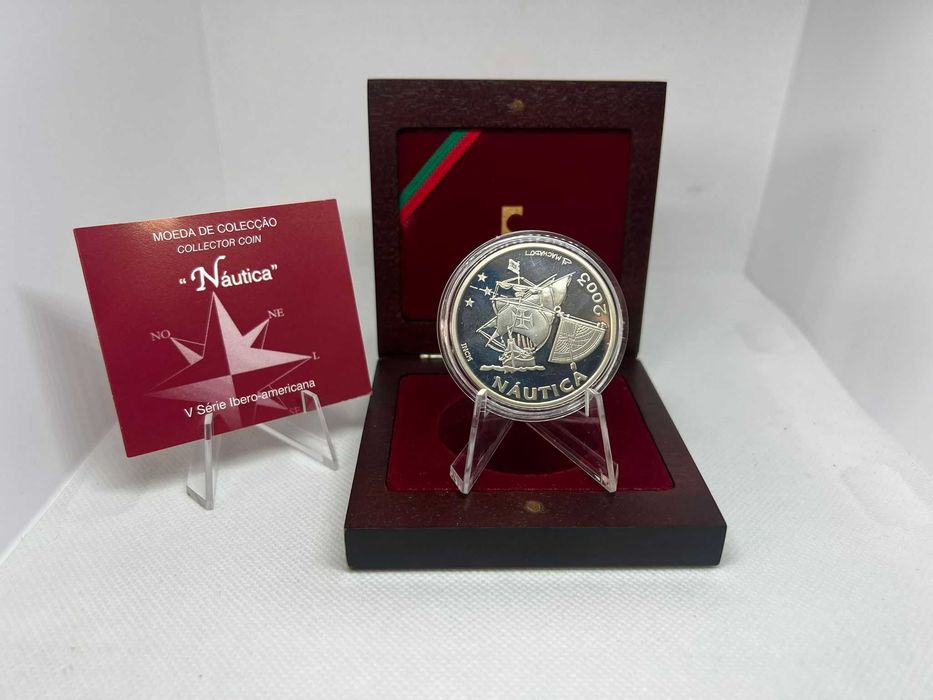 Portugal 2003 - Estojo 10 Euros Prata Proof V Ibero-Americana – Náutica