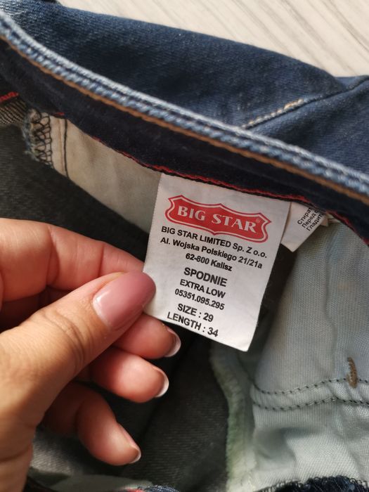 Spodnie jeansy BIG STAR r. 29 dl. 34