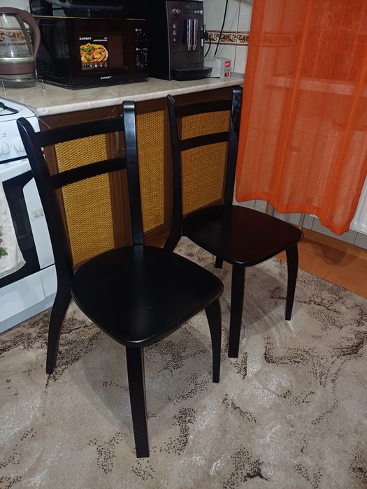 Стільці 6 шт натуральне дерево