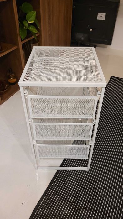 Komoda LENNART Ikea biała stalowa
