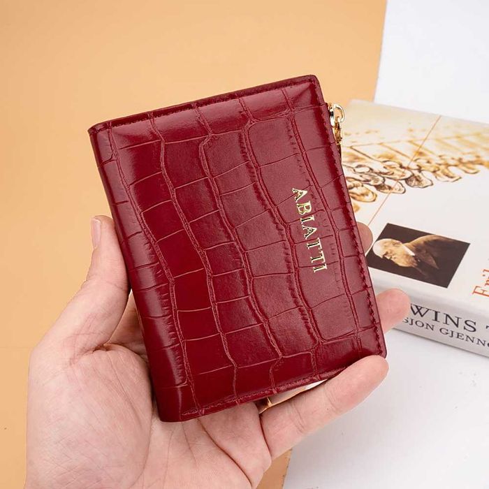 Mały Portfel Damski Antykradzieżowy RFID ABIATTI Portmonetka Na Zamek