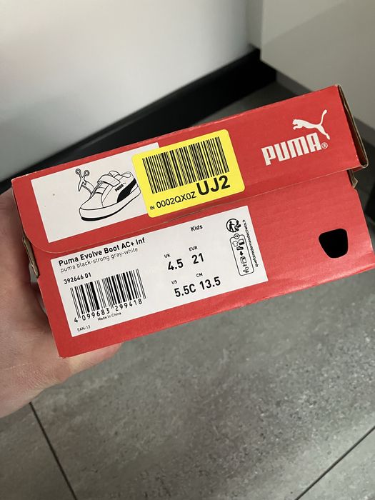 Buty zimowe dziecięce Puma EVOLVE AC+ INF czarne r. 21