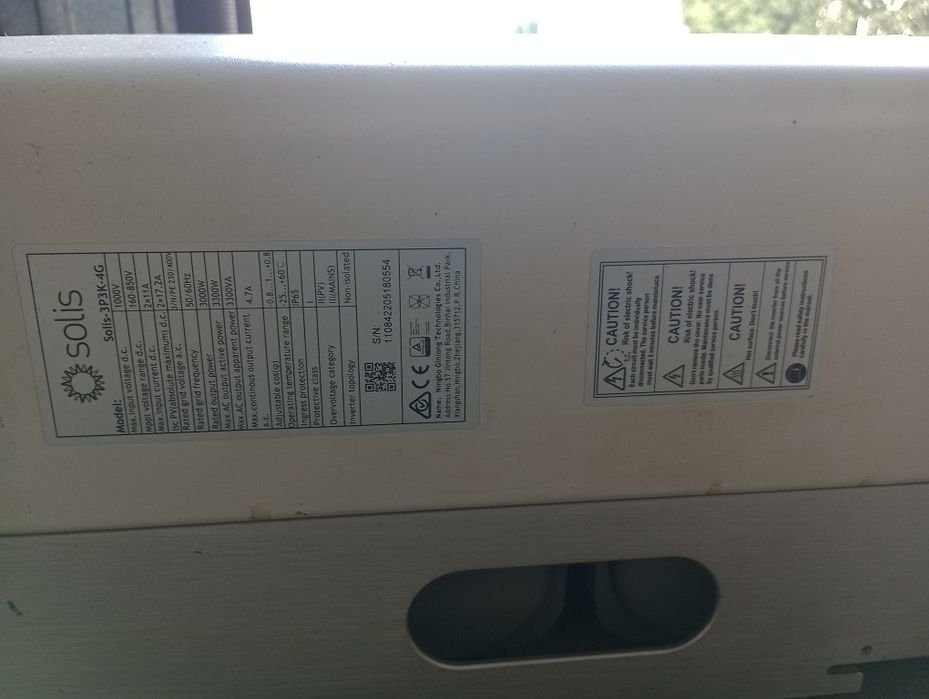 Inwerter solis 3p3k 4g używany 3 lata sprawny