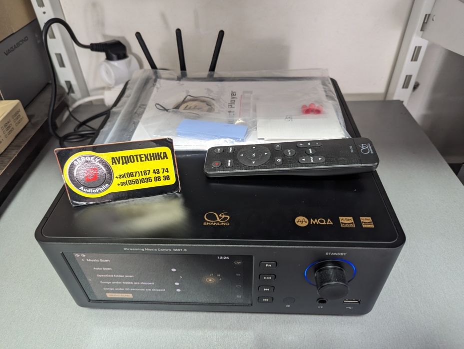 Р-в! Hi-End Сетевой стример Shanling SM1.3. ЦАП с чипами AKM4499EX. Wi-Fi, Bluetooth, XLR, USB