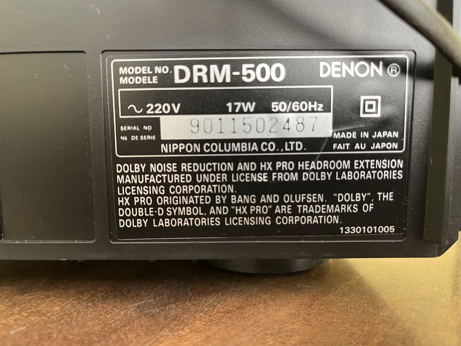 Касетна дека denon drm 500