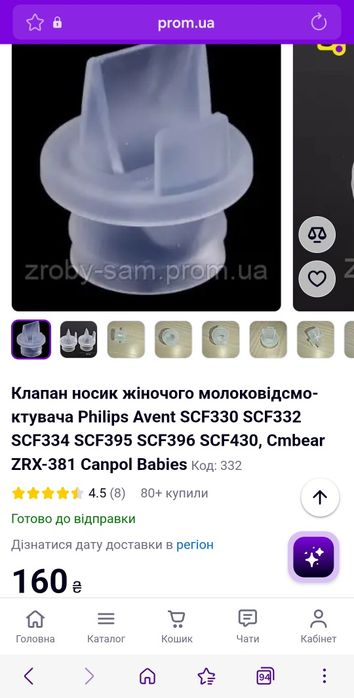 Молоковідсмоктувач philips avent