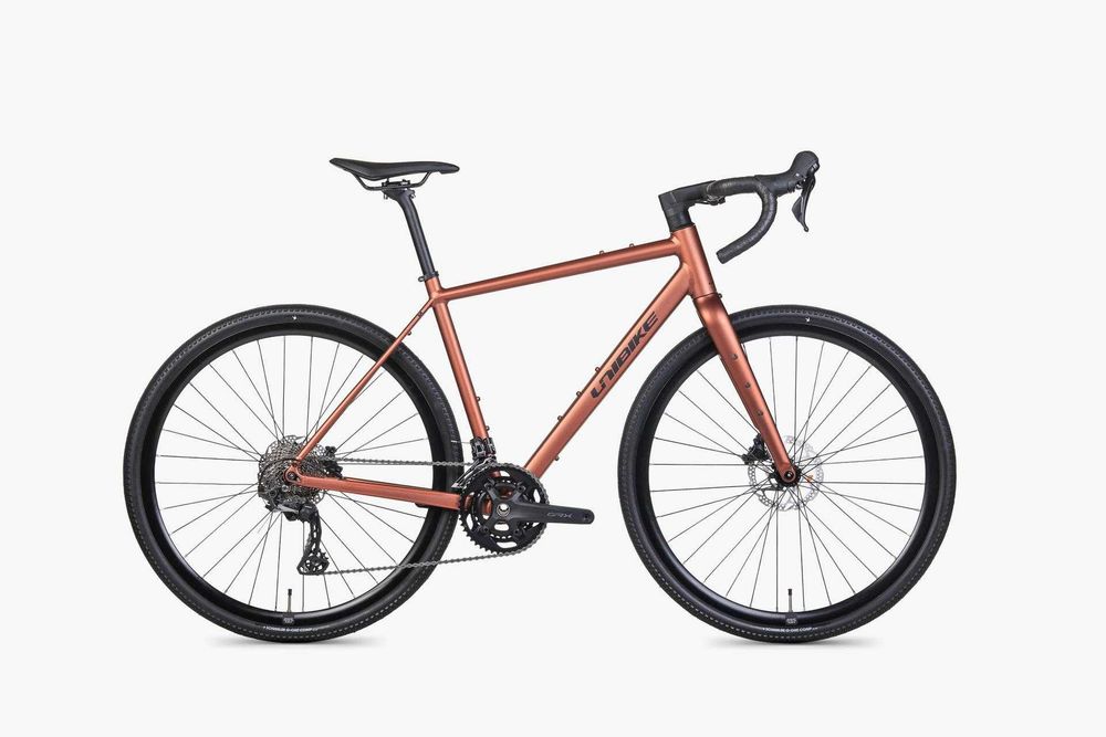 Rower gravel UNIBIKE TIER / 49 i 53 cm / szary brandy grafit 2025r
