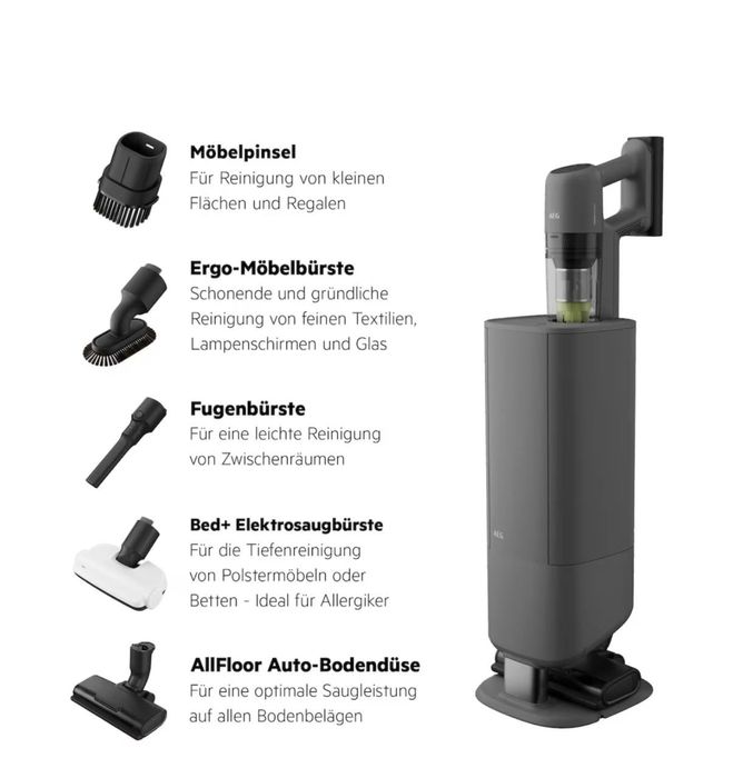 8000 Бездротовий пилосос / Багатофункціональна всмоктувальна станція