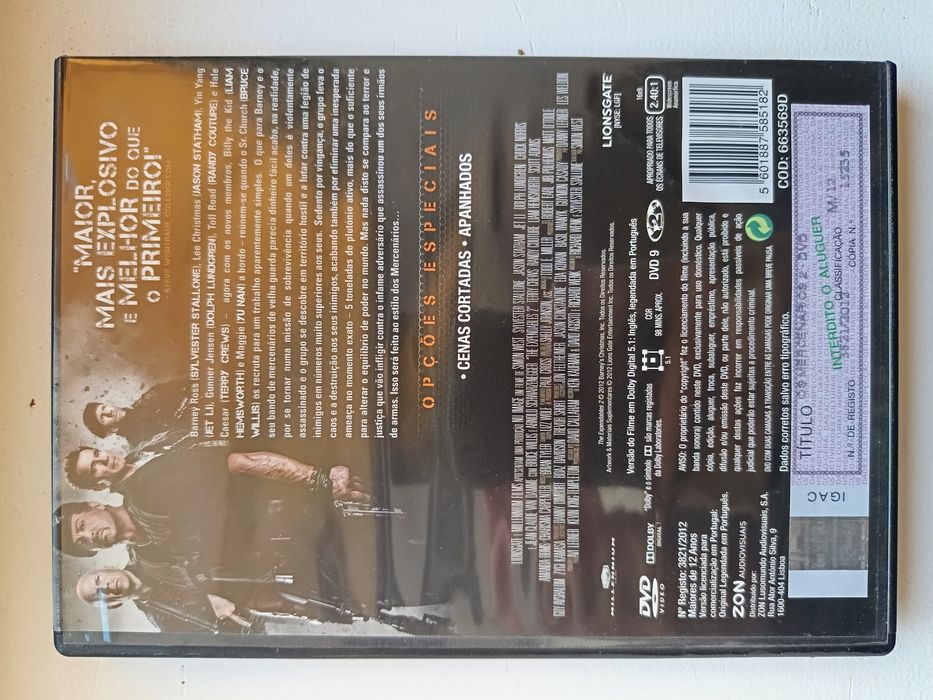 DVD os mercenários 2