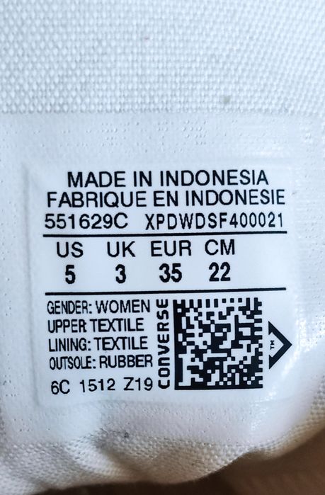 Converse Chuck Taylor All Star rozmiar 35 (22 cm)