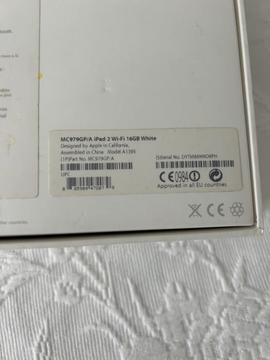 Ipad 2 / 16Gb branco
