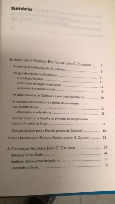 Dissertação sobre o governo - Calhoun (portes incluídos)