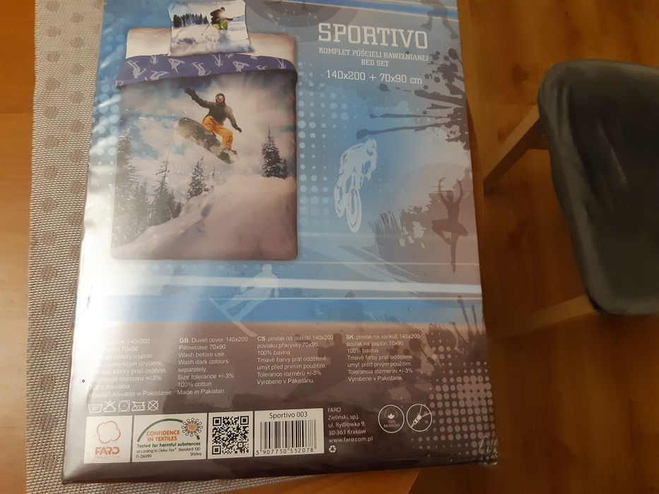 Komplet pościeli bawełnianej nowy 140 x 200. Bdb jakość. Za połowę cen