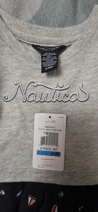 Nautical детская футболка,платье 24м