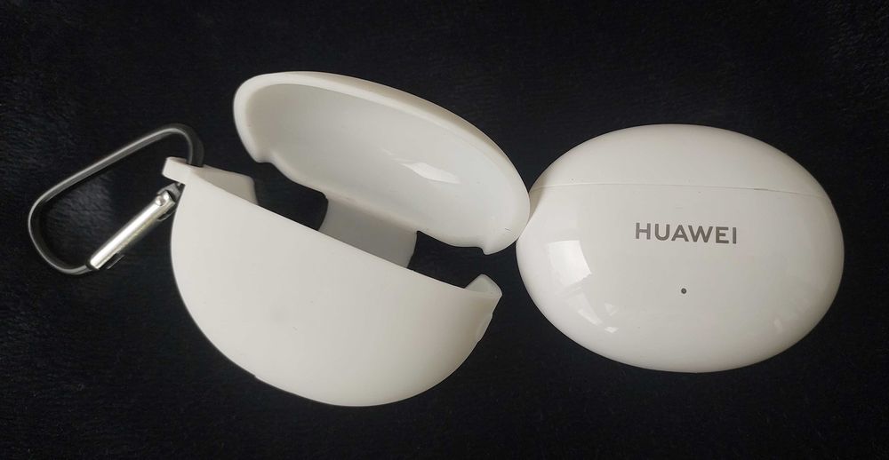 Чохол-накладка Silicone Case з карабіном для Huawei FreeBuds 5i