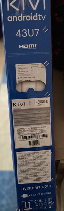 Kivi 43U740LB 4K Ultra HD Smart TV Android