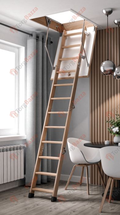 Сходи на горище з БУКА найвищої якості! Утеплена кришка!