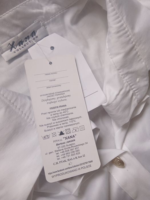 Nowa koszula damska biała rozmiar m xana butik