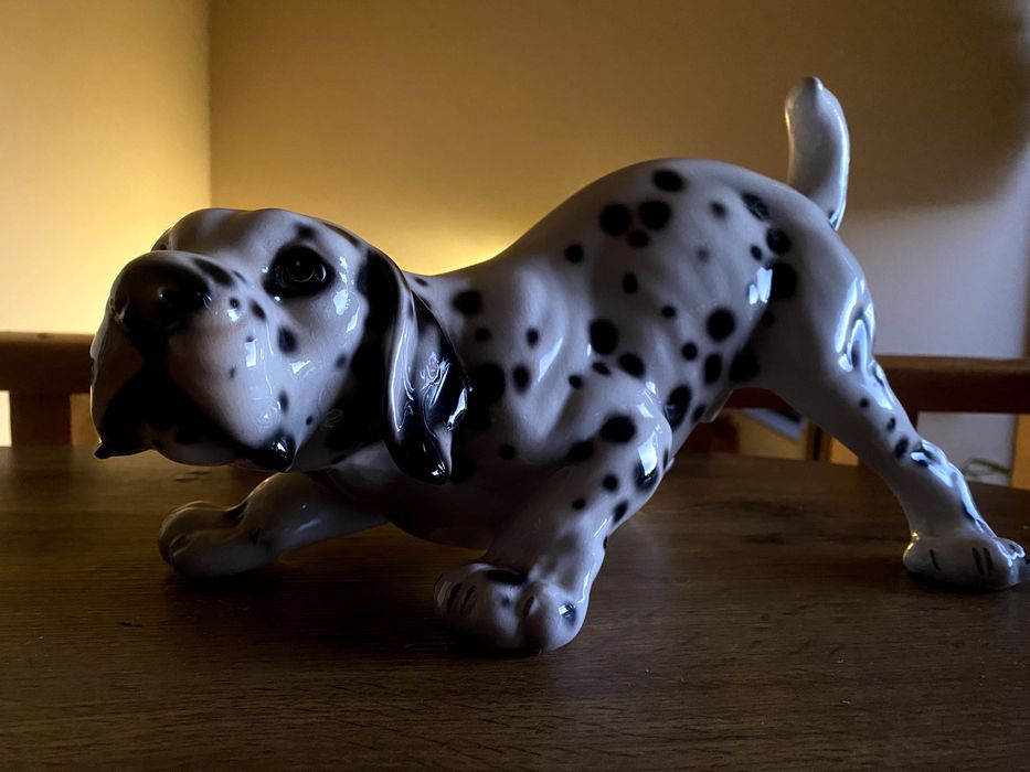 Peça decorativa Italiana -Dalmata-vintage-(Italy868-5)