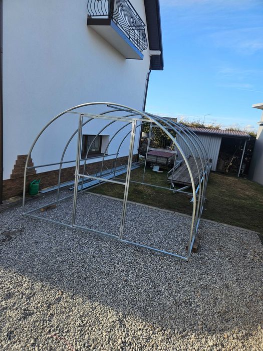 Stelaż szklarni tunel – stal ocynkowana 3x4 m