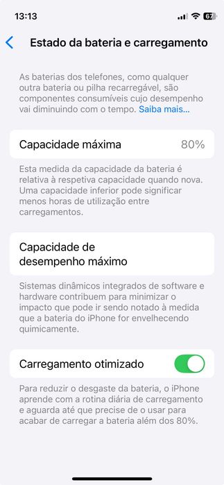 iPhone 12 mini, 128 GB. Bateria em 80%