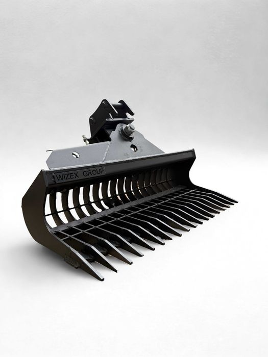 Łyżka skarpowa hydrauliczna ażurowa, grabie hydrauliczna 100cm 1,5-2,5t