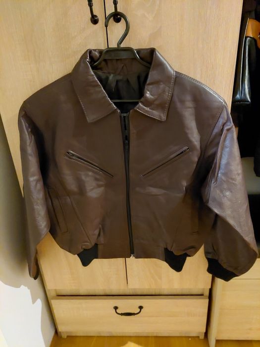 WYPRZEDAŻ  Kurtka ze skóry brąz r. M NOWA
