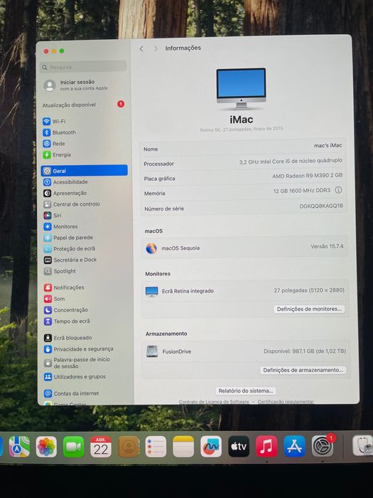 iMac 27" 5K 2015 Magic keyboard Magic mouse Caixa