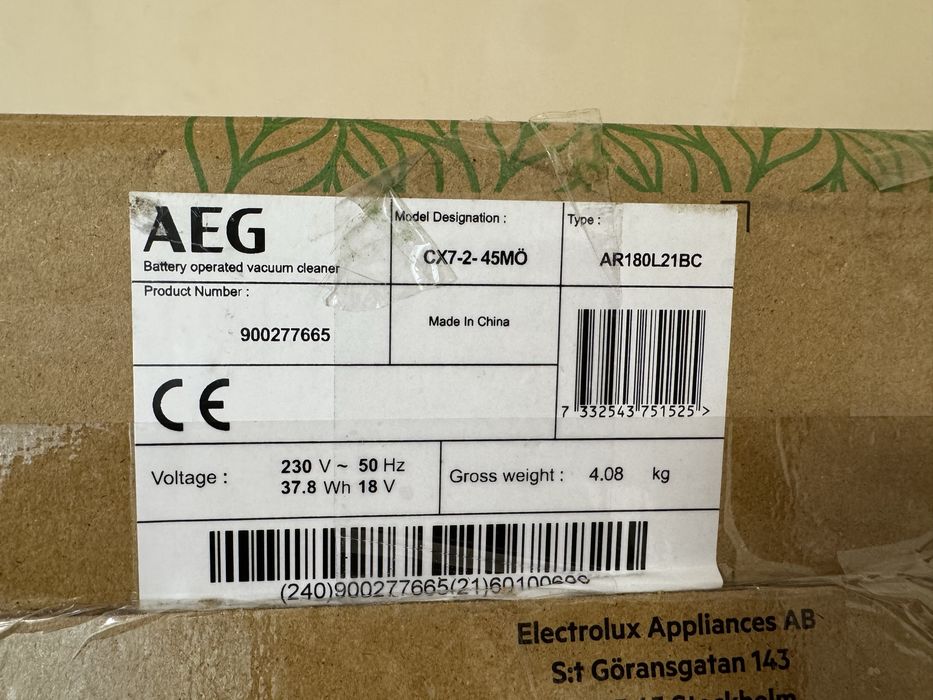 Беспроводной пылесос AEG CX7-2-45MŐ
