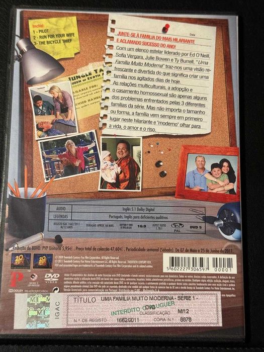 DVD do filme Uma família muito moderna - primeira série, v.1