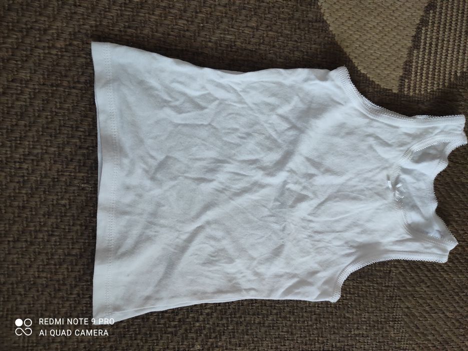 Біла майка для дівчинки