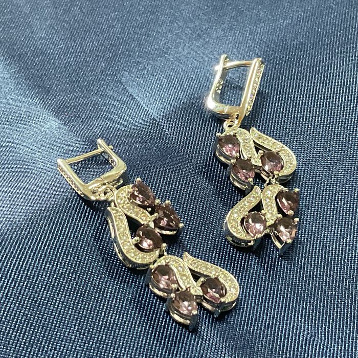 Brincos prata 925 medida de 4 cm