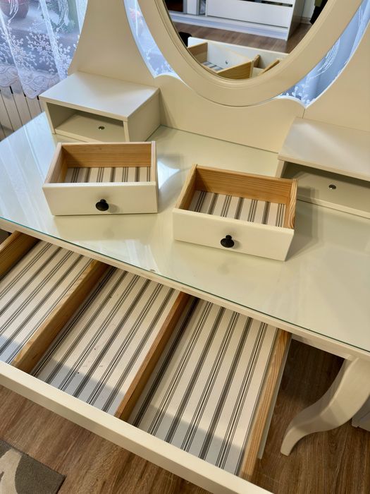 Toaletka IKEA HEMNES z lustrem biała 100x50 cm | Stan bardzo dobry!