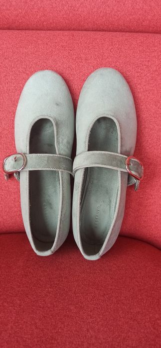Zamszowe baleriny 37, nowe bez metki