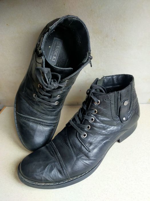 Buty zimowe sztyblety kozaki trzewiki skórzane Lasocki For Men 42/43