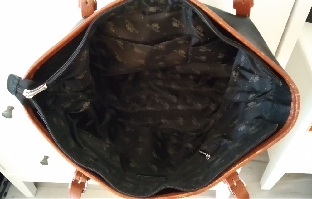 Torebka Wittchen czarno-brązowa skóra