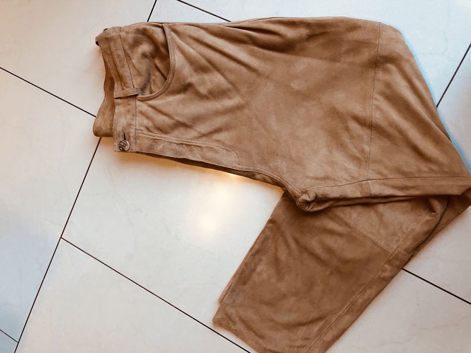 JOY spodnie skórzane