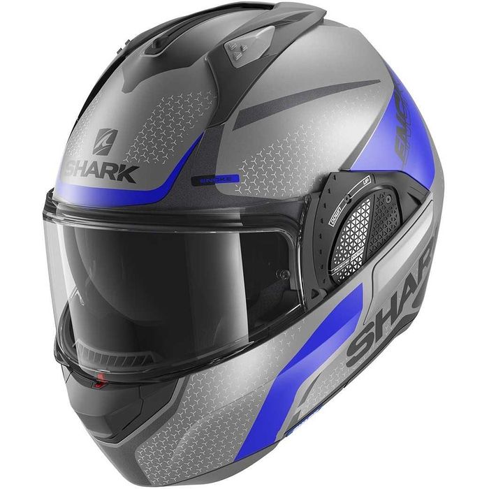 Capacete NOVO Modular Shark Evo GT Encke Mat Blue (45% DESCONTO) Tam S