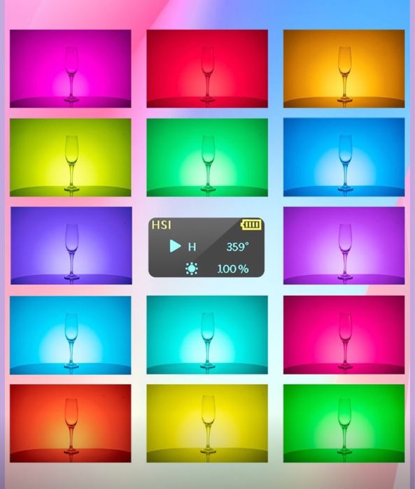 Ulanzi VL120 RGB LED світло для відео та фото, портативне, 3100 мАг