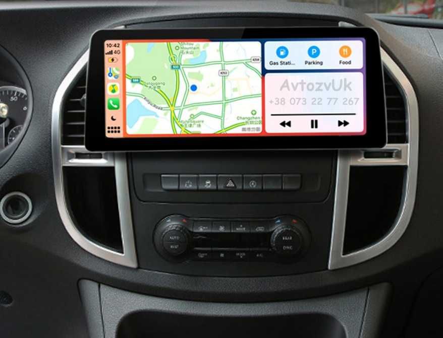 Магнітола VITO Mercedes Benz VIANO W447 Metris Віто CarPlay Андроїд 16