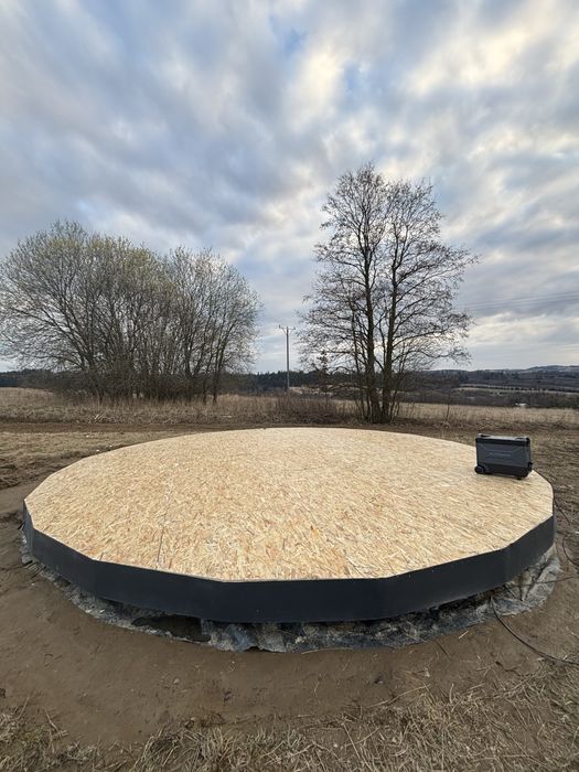 Glamping ciepla podłoga 7m mozliwe 6m, 8m