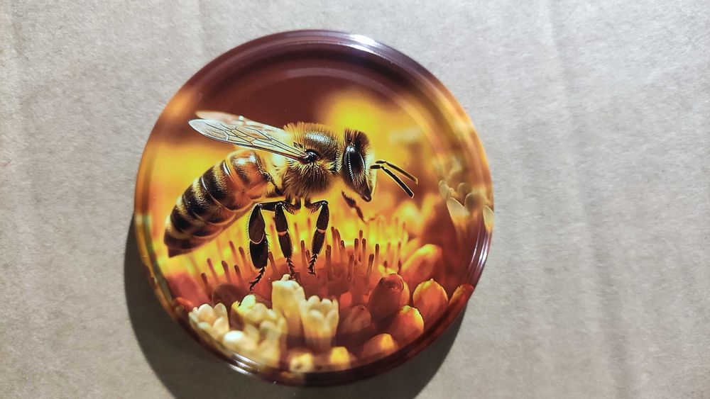 Zakrętki do słoików MIÓD FI82 Miód 1-12 / Karton 750 sztuk